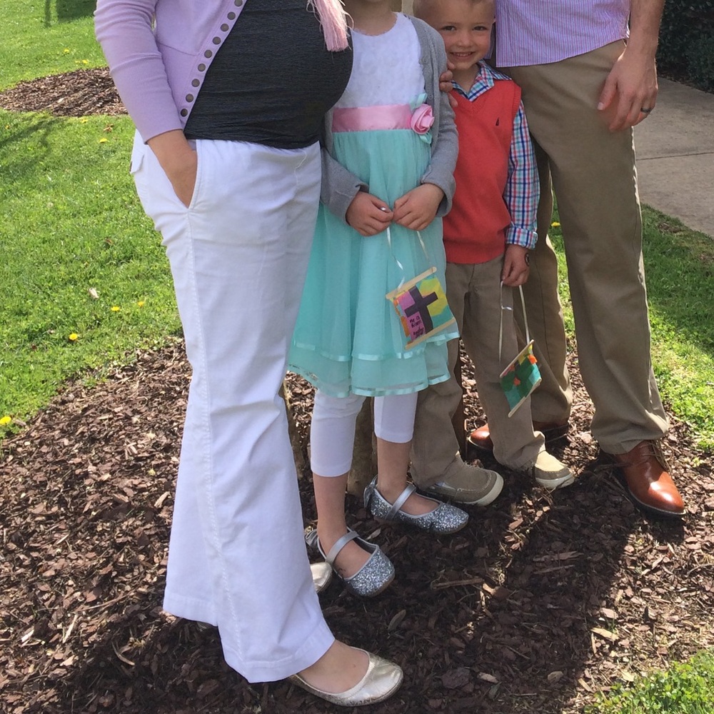 Gap maternity white khakis